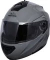 PROANTI Motorradhelm Klapphelm modularer Motorrad Helm mit Visier- und integriertem Sonnenschutz - Grau, L