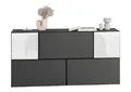 moebel-dich-auf Sideboard VARIANTO 3 (Kommode 5 tlg., 152 cm breit, Sideboard bestehend aus 3xSchränken mit Klappe und 2xSchränken mit Tür), MDF tiefgezogenen Fronten mit Softclose, stehend und hängend