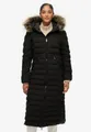 Superdry Steppjacke FUJI FAUX FUR HOODED LONGLINE