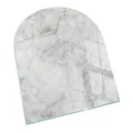 Glas Ofenplatte Kaminglas Ofenglas Kaminplatte Marmorstrukturmuster 80 x 70 cm