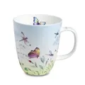 tealogic Tasse Papillon Henkelbecher Kaffeebecher Fine Bone China 0,4 L