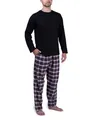 Moonline Herren Schlafanzug mit Flanellhose, Farbe:schwarz, Größe:XXL