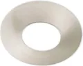 ISOLED Cover Aluminium rund/Kante nickel gebürstet für Einbaustrahler Sys-68