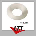 ISOLED Cover Aluminium rund/Kante nickel gebürstet für Einbaustrahler Sys-68