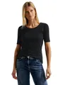 Cecil Damen Style Lena T-Shirt, Schwarz Neu, XS EU