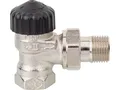 Heimeier 2201-02.000 Thermostatventil Rotguß vernickelt R 1/2''Eckform