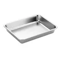 PROREGAL® Grillpfanne Edelstahl Grillschale & Auffangschale, klein