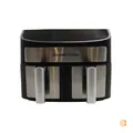 GOURMETmaxx Heißluftfritteuse Fritteuse Airfryer Doppelkammer Schwarz 2x35L