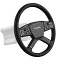 MOZA RACING TSW Truck Wheel , Gaming-Lenkrad, Schwarz