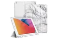 Fintie Tablet-Hülle für iPad 9. Gen 2021/8. Gen 2020/7. Gen 2019 10.2 Zoll mit Stifthalter, ultradünne leichte Case mit transparenter Rückseite & Auto Schlaf/Wach