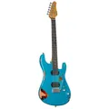 Fame Custom ST RW Worn Aqua over Sunburst - E-Gitarre