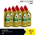 Castrol Power 1 Scooter 2T Motorrad Roller JASO FD ISO-L-EG 10x1 Liter= 10 Liter