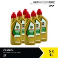 Castrol Power 1 Scooter 2T Motorrad Roller JASO FD ISO-L-EG 6x1 Liter = 6 Liter