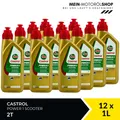 Castrol Power 1 Scooter 2T Motorrad Roller JASO FD ISO-L-EG 12x1 Liter= 12 Liter