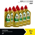 Castrol Power 1 Scooter 2T Motorrad Roller JASO FD ISO-L-EG 8x1 Liter = 8 Liter