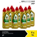 Castrol Power 1 Scooter 2T Motorrad Roller JASO FD ISO-L-EG 9x1 Liter = 9 Liter