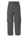 VAUDE Kids Detective Antimos Zip-Off Pants, leichte Outdoorhose für Kinder, mückenabweisend und mit UPF 50+ ausgerüstet, Iron Uni, 92
