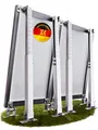 Lichtblicker - 4x Balkonkraftwerk Halterung verstellbar. Stabiles Aluminiumprofil mit hochwertigen Edelstahl Schrauben. Aufständerung für 2 Stück Solarmodule. Verstellbar zwischen 42 und 70cm. 0% MwSt