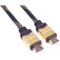 PremiumCord KPHDMET10 HDMI cable HDMI Type A (Standard) Black, Gold (10 m) (KPHDMET10)