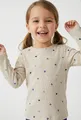 Name It Langarmshirt NMFNUTTI LS TOP NOOS mit tollem Herzchen-Alloverprint