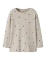 Name IT Mädchen Nmfnutti Ls Top Noos, Peyote Melange, 104