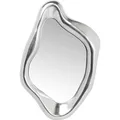 Kare Design Spiegel Hologram, Silber, Wand, mit Rahmen, Dekospiegel, asymmetrischer, 119x76x9 cm (H/B/T)