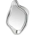 Wandspiegel Spiegel Hängespiegel Polyurethan Rahmen Glas Silber Kare Design