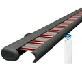 Eclipse Premium elektrische Vollkassettenmarkise Grau 4x3 m Tuch: Wildrose
