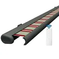 Eclipse Vollkassettenmarkise elektrisch 4x3m basaltgraues Gehäuse Markise Balkon Terrassenüberdachung Gelenkarm Polyacryltuch UV-Schutz 50+ Smarthome-fähiger Dooya Motor, Markisentuch: Wildrose