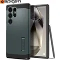 Handyhülle für Galaxy S24 Ultra Spigen Case Cover Etui Futeral Hülle Tasche Grün