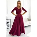 Numoco Formelle Frauenkleider Amber bordo L - Rot - L