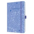 SIGEL JN339 Notizbuch A5 liniert violett, Tagebuch Jolie, Hardcover, Gummiband, Stiftschlaufe, Einstecktasche, aus nachhaltigem Papier