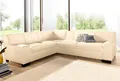DOMO collection Ecksofa Norma Top, elegant und modern, flache Armlehnen, L-Form, wahlweise mit Bettfunktion