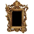 Bilderrahmen im Barrock Stil mit Engeln im schwarz goldenen Vintage Look Deko