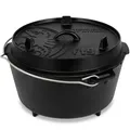 Petromax Dutch Oven Feuertopf FT9 Ofen Camping-Kochtopf Outdoor-Pfanne 7,5 L