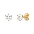 Diam Addict Ohrstecker Ohrring 585 Gold gelb poliert Diamant Labor gezüchtet neu