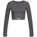 JELEX Sporttop JELEX "Amelia" Damen Fitness Langarm Top grau XL