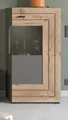 Standschrank Kommode Freno | grau matt / Nox Oak | LED Beleuchtung