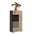 Highboard FRENO - grau - Nox Oak - 60 cm Anrichte Buffet Sideboard Buffetschrank