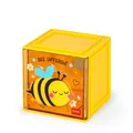 LEGAMI Erweiterbare Schreibtisch Box Cutie Cube BIENE gelb Kunststoff neu