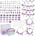 DIY Charm Armband Kit Mädchen Schmuckbasteln Geschenk 6-12 Jahre
