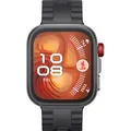 Huawei Watch Fit 4 Pro, schwarzes Gehäuse mit schwarzem Fluorelastomer-Armband + FreeBuds SE 2 - Schwarz
