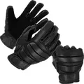 TacFirst Lederhandschuhe TacFirst Polizei Einsatzhandschuhe SEK Protektoren mit Schnittschutz Schnitthemmend 4XL