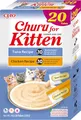 INABA Churu Creamy Snack für Kätzchen mit Omega 3, Taurin, hochwertiges Hühnerfleisch, Katzensnacks Junior 2-12 Monate, Kitten Nassfutter, Einzelzutat, Premium Kitten Leckerlies, 20 x 14g