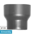 Rauchrohr / Ofenrohr Erweiterung 120mm - 150mm gussgrau Kaminrohr Ofen Rohr