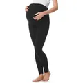 Be Mammy Umstandsleggings Lang Damen Umstandshose BE20-230 (1-tlg) aus Baumwolle schwarz S