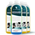 KLARBERG® Entkalker Kaffeevollautomat geeignet für DeLonghi, Siemens, Philips, Nespresso, Melitta, Sage uvm. - Universal Kaffeemaschinen Entkalker flüssig - 4 x 750 ml