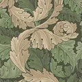 William Morris at Home Vliestapete Acanthus 10 m x 52 cm Grün FSC®
