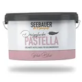 SEEBAUER diy Pastellfarbe PASTELLA Pink 2,5L (Pink Blush) Edelmatte Wandfarbe Rosa - Innenfarbe sehr hohe Deckkraft - Matt, Abwaschbar und Tropffrei