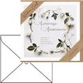 bsb Trauerkarten 69-2002, Nature Card, mit Spruch, 155 x 155 mm, Klappkarte mit Umschlag, 3 Stück